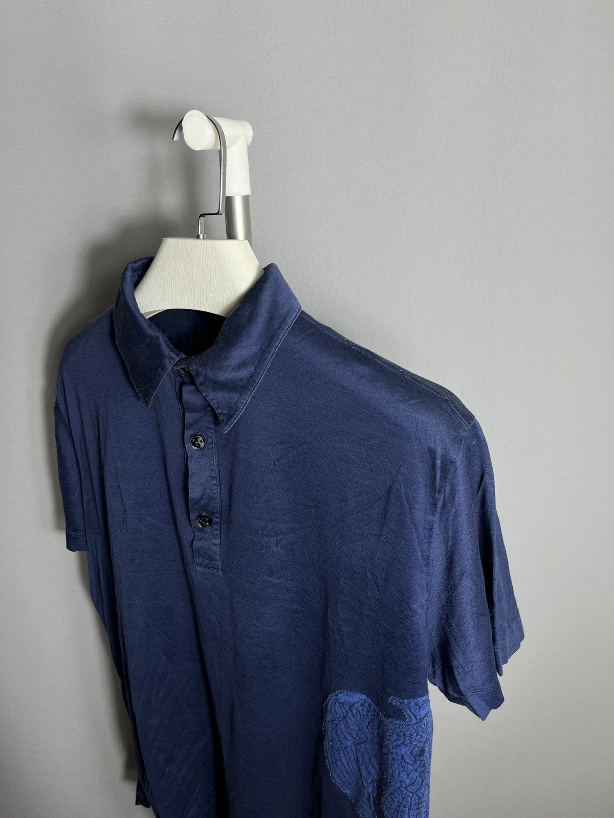 Billionaire Couture billionaire couture polo shirt blue mens italy cotton Size US XL / EU 56 / 4 - 6 Thumbnail