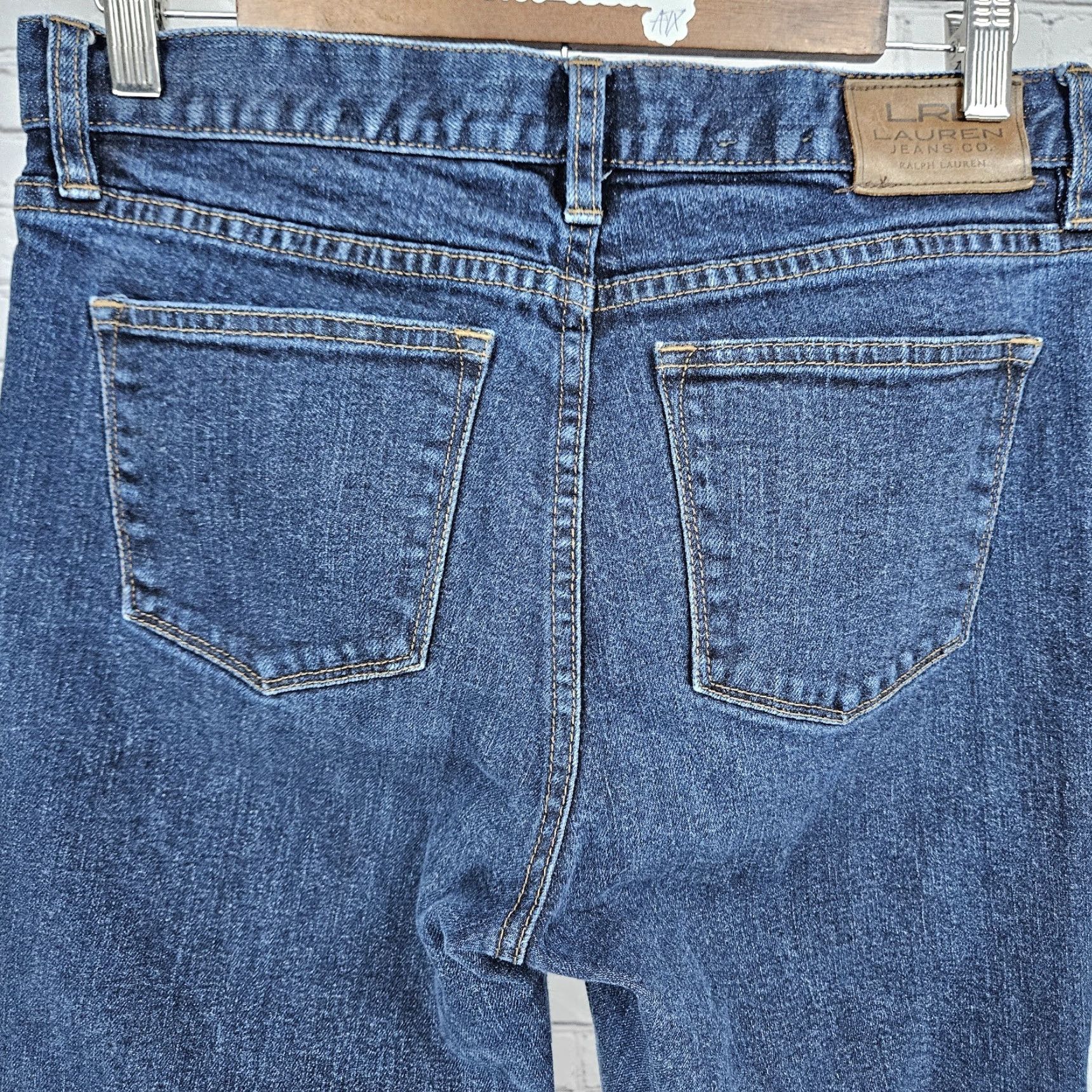 Ralph Lauren Ralph Lauren Jeans Women 5-Pocket Blue Classic Straight Mid Rise Dark Wash 6 29x29.5 90s Style Size 28" / US 6 / IT 42 - 7 Thumbnail