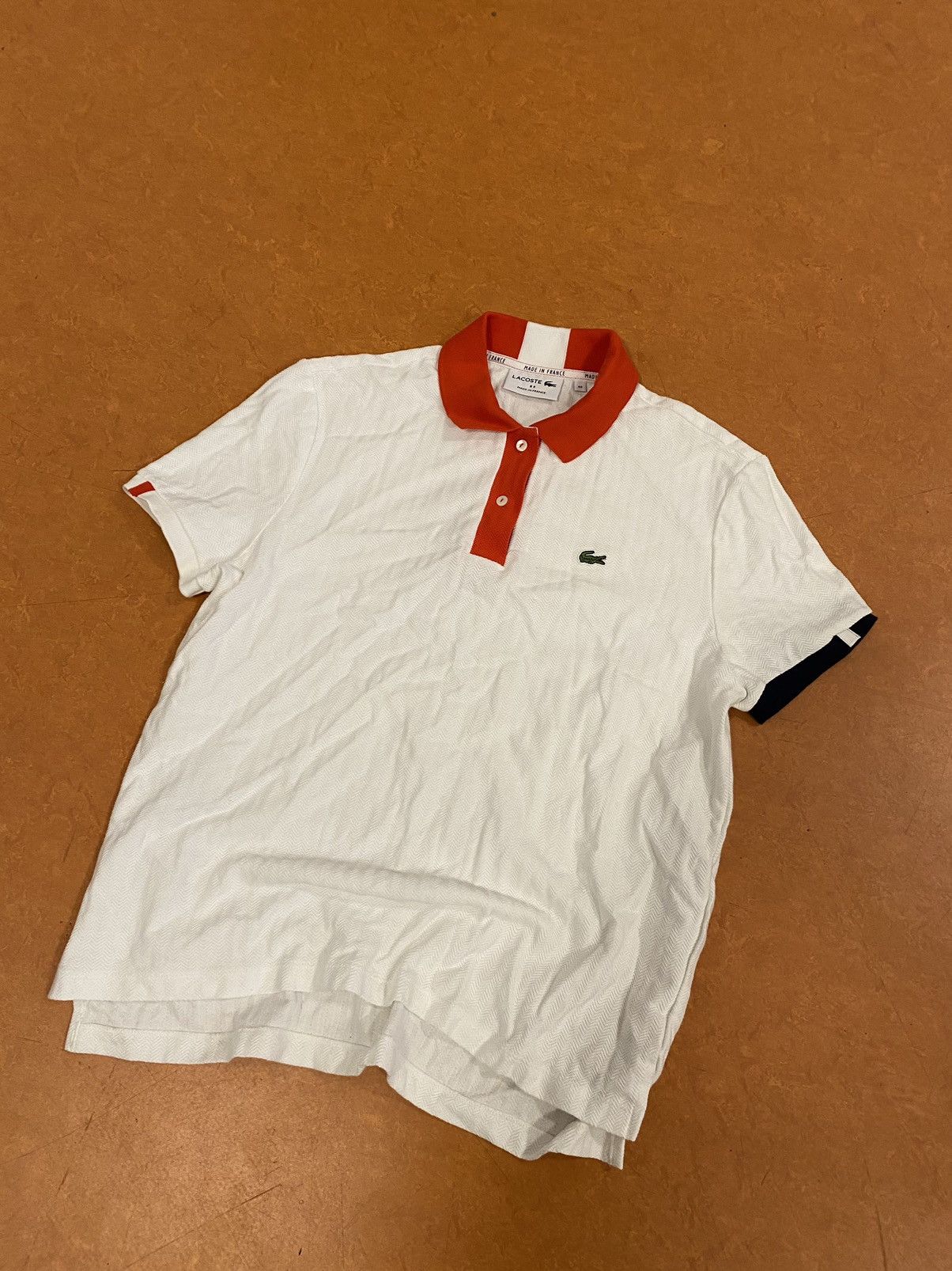 Lacoste × Vintage Lacoste White Luxury Polo Silk Size US S / EU 44-46 / 1 - 1 Thumbnail