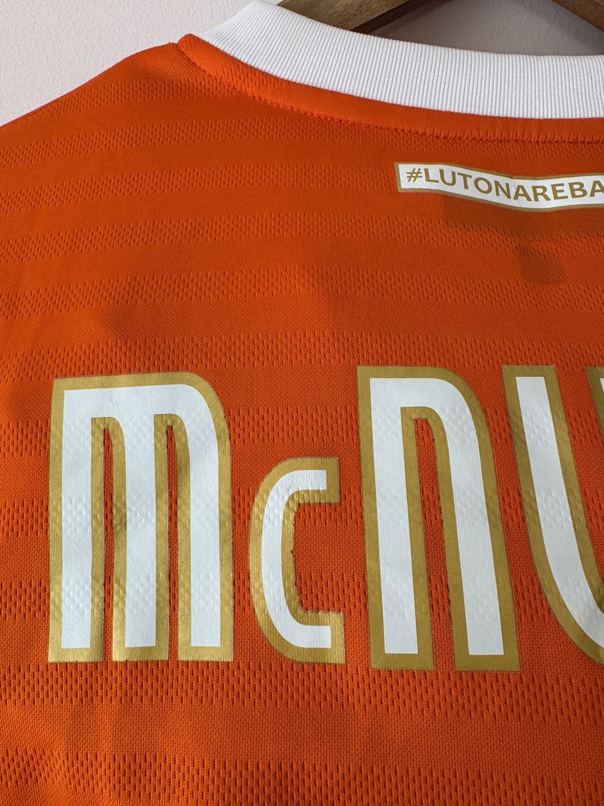 Fila McNulty #5 Luton Town 2014-2015 Home Soccer Jersey Shirt Kit Size US M / EU 48-50 / 2 - 16 Thumbnail