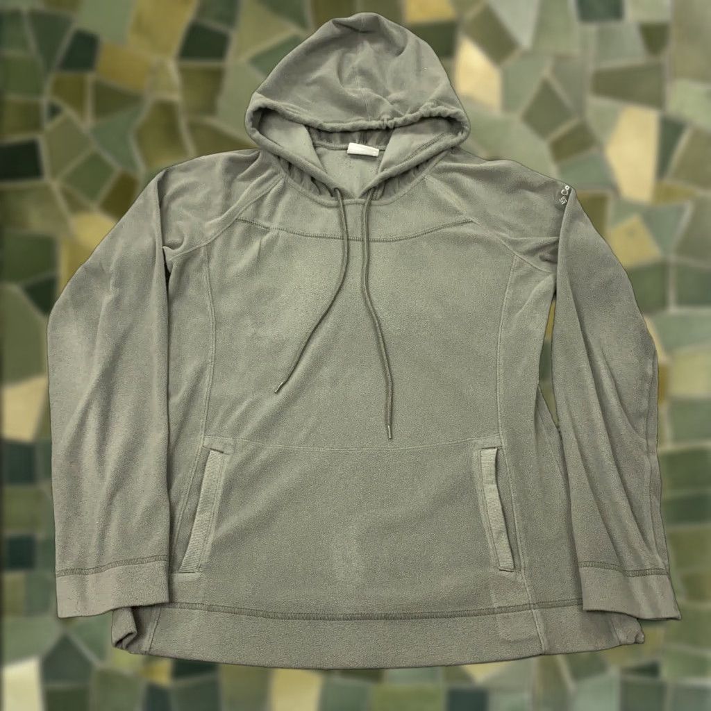 Vintage Columbia Hoodie Womens Medium Gray Fleece Sweatshirt Size M / US 6-8 / IT 42-44 - 1 Thumbnail