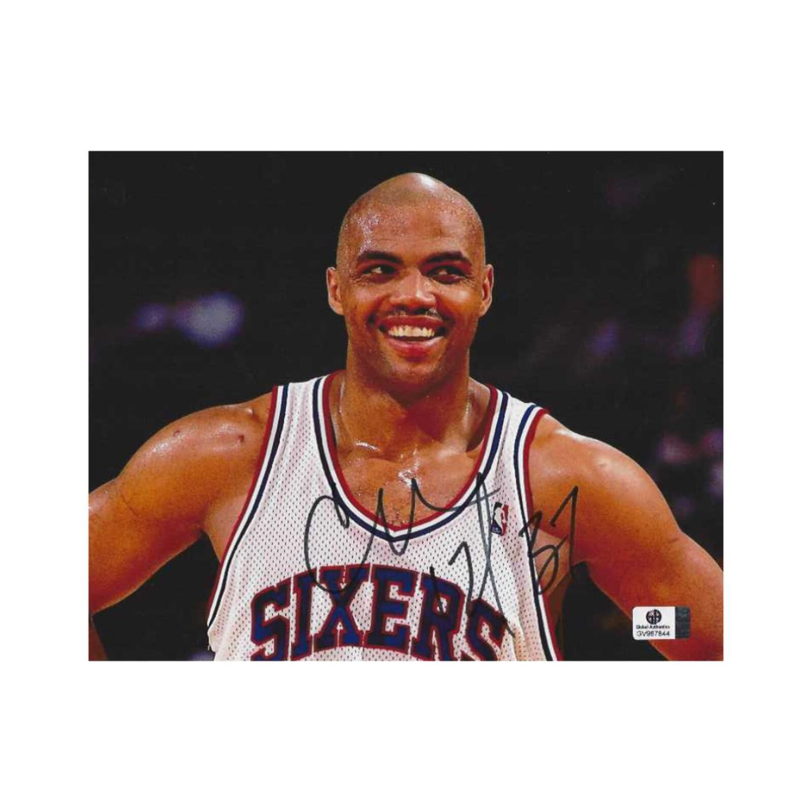Other Charles Barkley 76ers Autographed 8x10 Photo coa W/Frame Size ONE SIZE - 2 Thumbnail