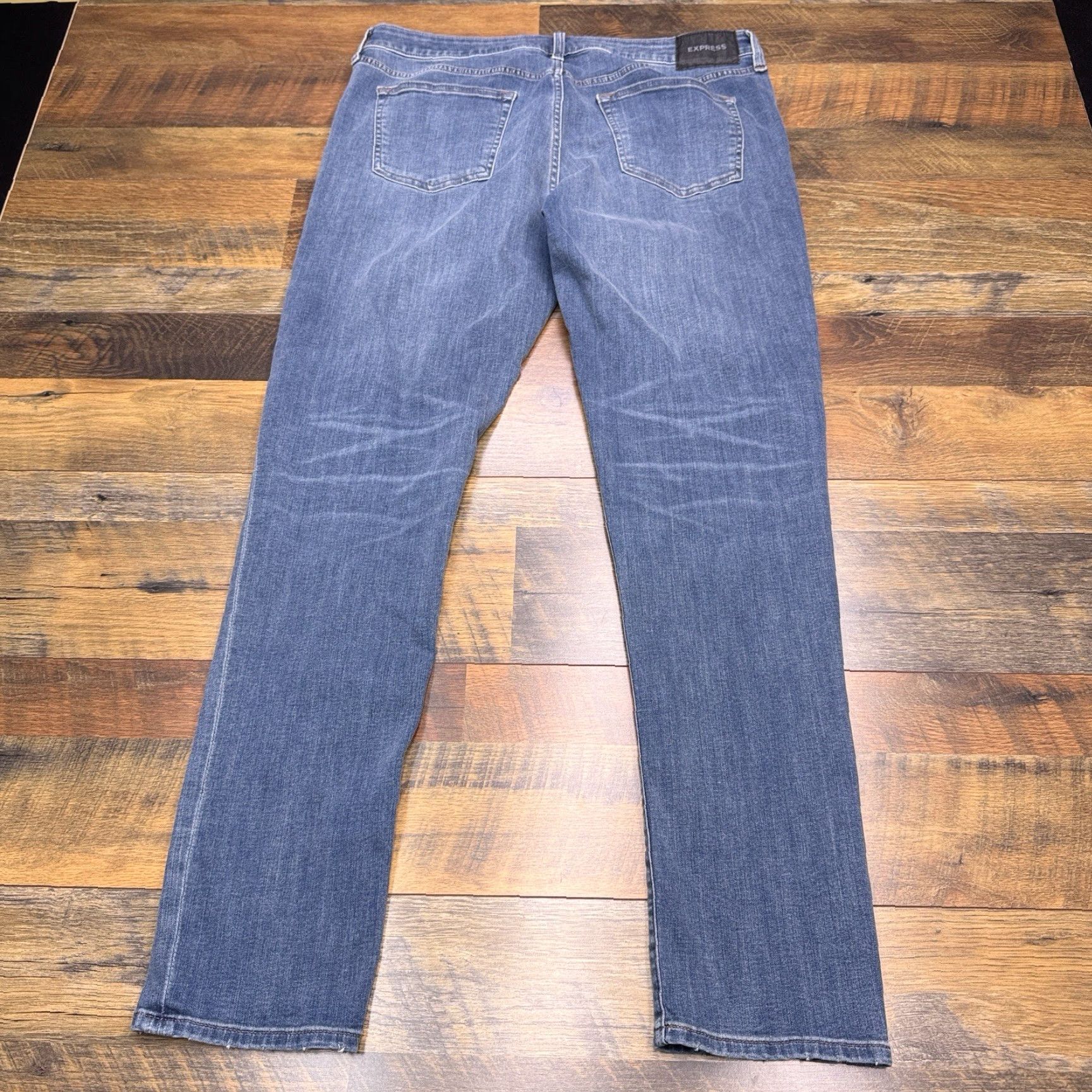 Express Express Skinny Jeans 34x34 Mid Rise Stretch Distressed Mens Size US 34 / EU 50 - 3 Thumbnail