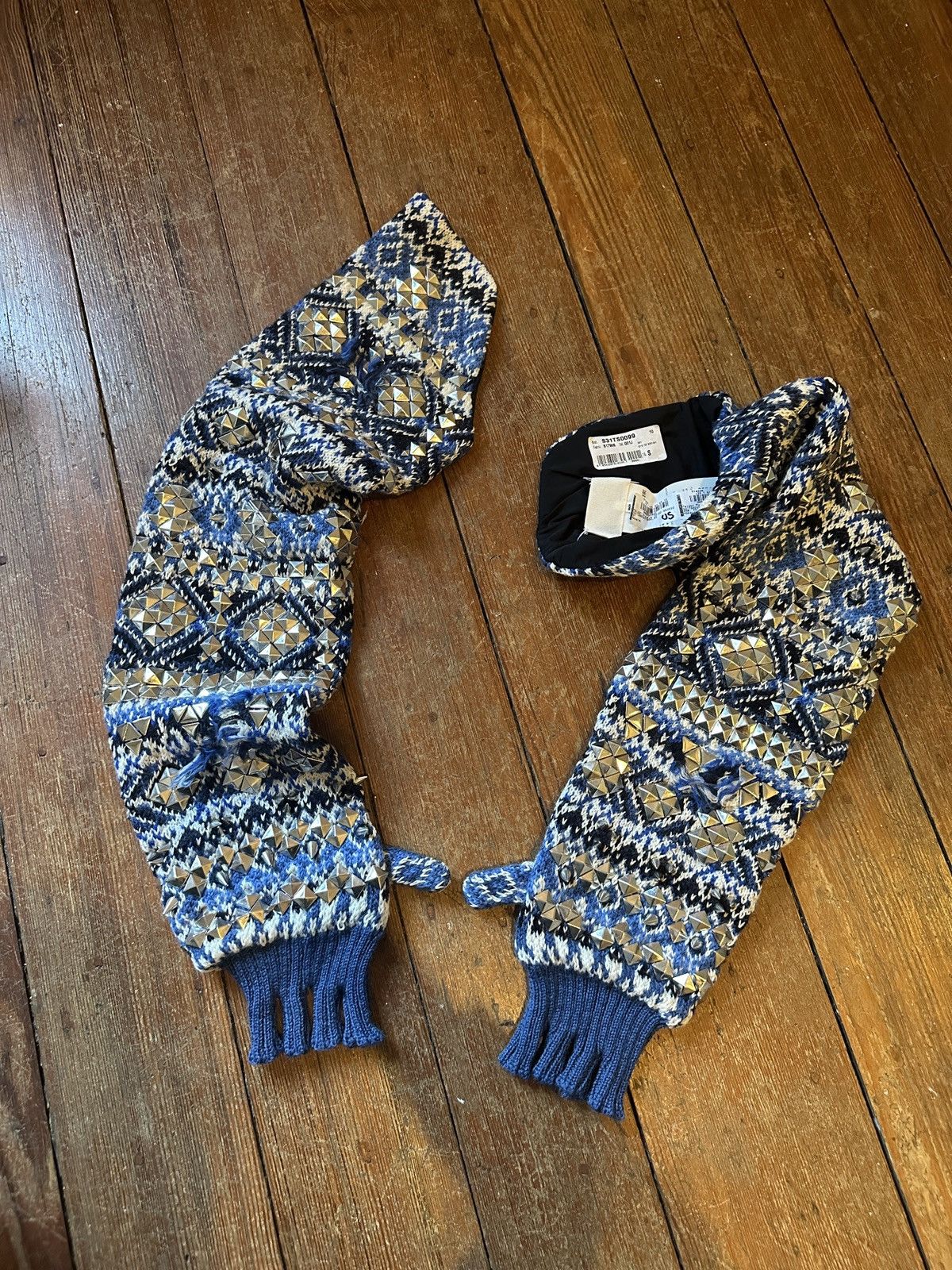 Maison Margiela Insane Sample Margiela Spike Knit Gloves Size ONE SIZE - 8 Thumbnail
