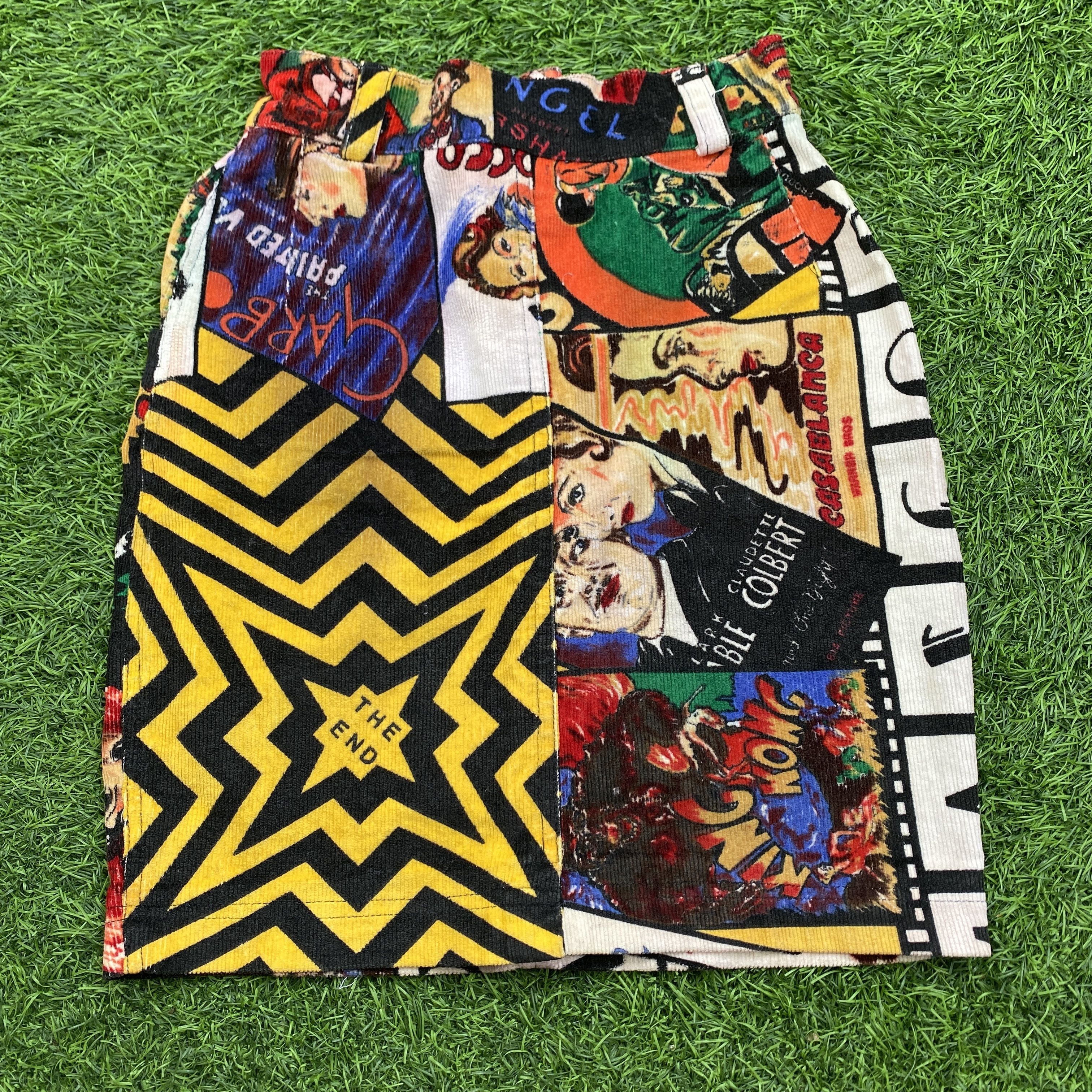 Versace Rare Vintage Versace Corduroy HW Skirt 80s Cinema Size 24" / US 00 / IT 34 - 3 Thumbnail