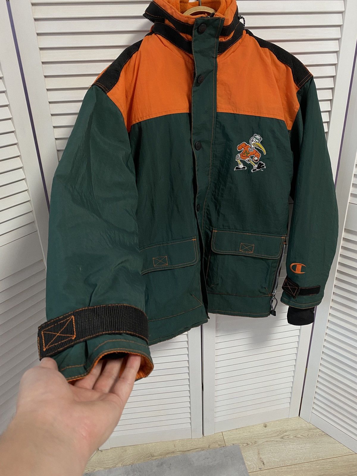 Champion × NBA × Vintage ♥️ Vintage 90s Jacket Champion MIAMI Back Logo Big Dolphins Size US L / EU 52-54 / 3 - 2 Thumbnail