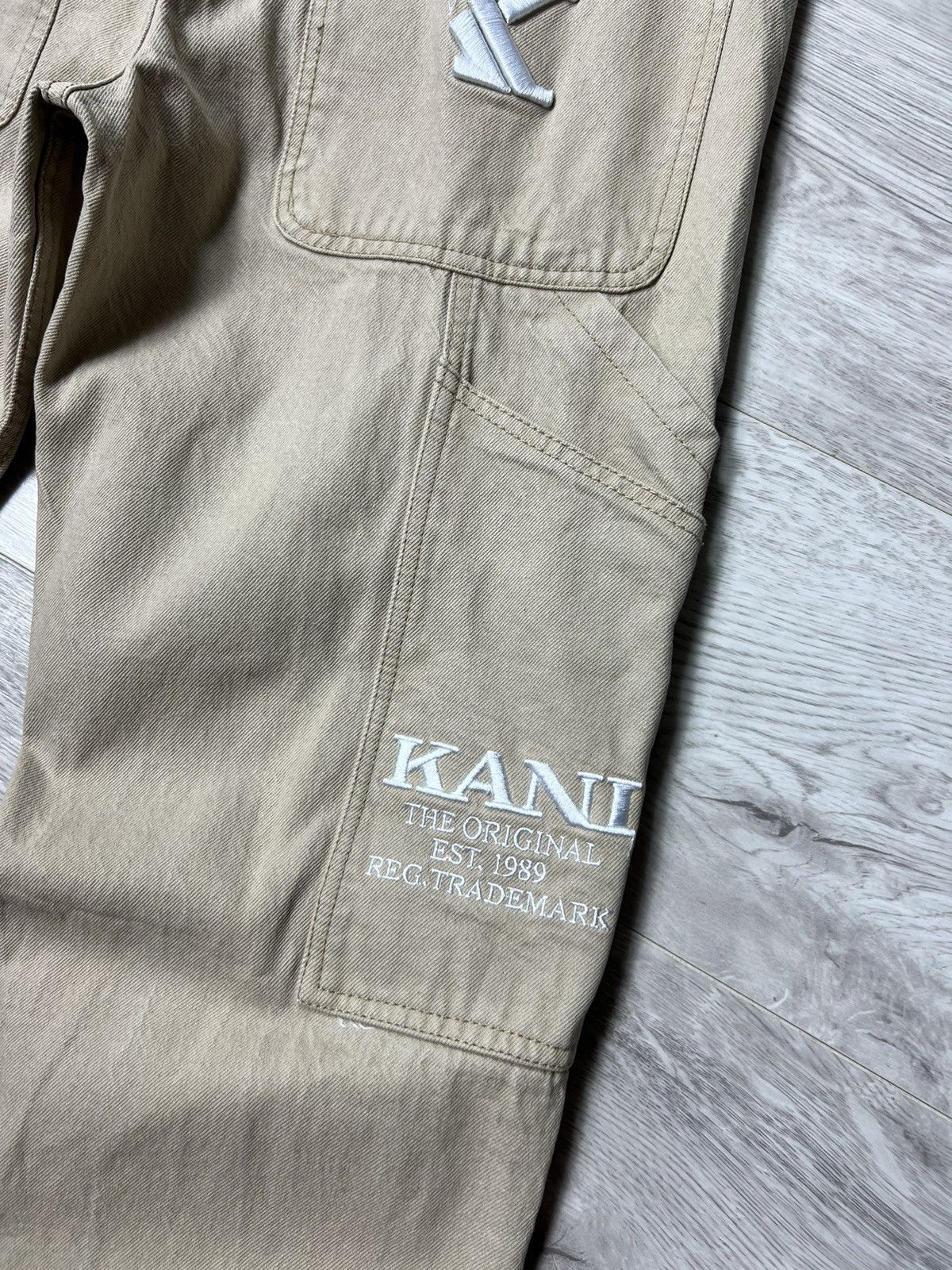 Karl Kani × Vintage Karl Kani Carpenter Denim Pants Logo Jeans Size US 30 / EU 46 - 4 Thumbnail