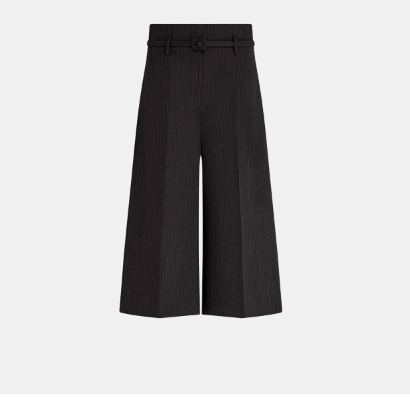 image of Dior O1W1Db10124 Wool Blend Pants In Grey, Women's (Size 26)