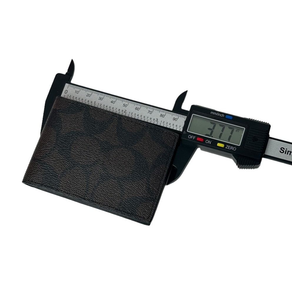 Coach Coach Compact Small Billfold Wallet In Signature Canvas Size ONE SIZE - 5 Thumbnail