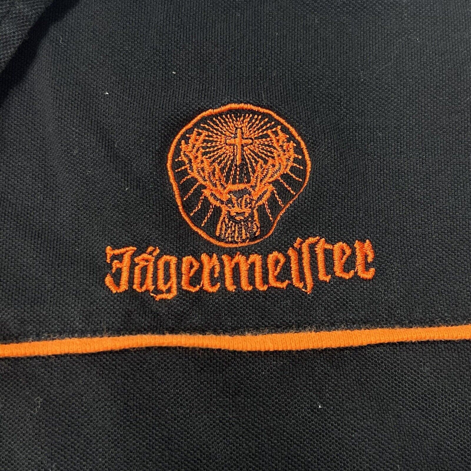 Other Jägermeister Polo Black Orange Digestif Logo Shirt Size US XL / EU 56 / 4 - 4 Thumbnail