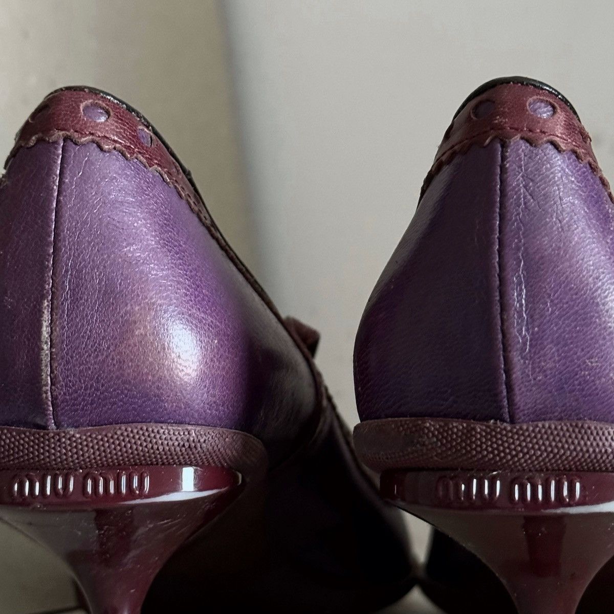 Miu Miu Miu Miu 1999 Mary Jane leather kitten heels Size US 7 / IT 37 - 3 Thumbnail