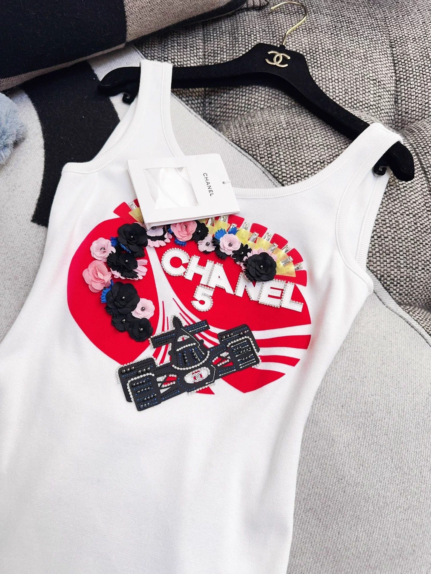 Chanel Chanel 23C Women's Flower Beaded Sleeveless Dress 36 Size XS / US 0-2 / IT 36-38 - 3 Thumbnail