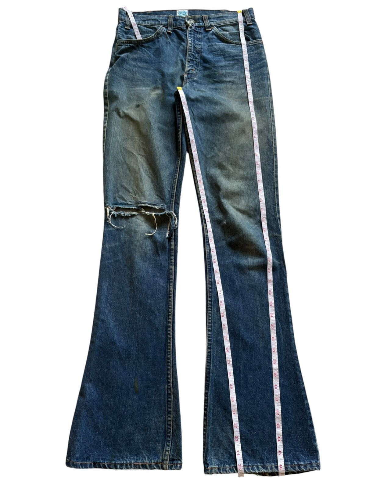 Levi's Vintage 80s Levis Orange Tab Flare Jeans Button #16 Size US 31 - 13 Thumbnail