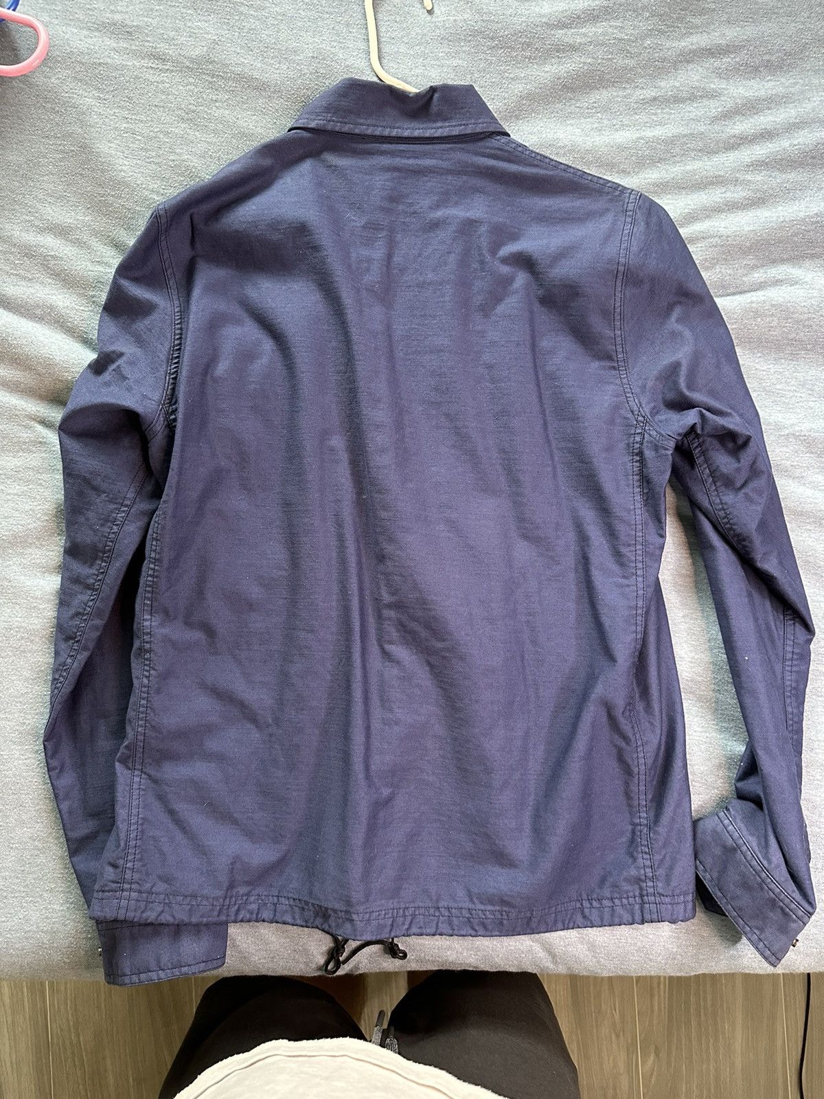 Ganryu Cotton Coaches Jacket Overdyed Blue Size US S / EU 44-46 / 1 - 2 Thumbnail