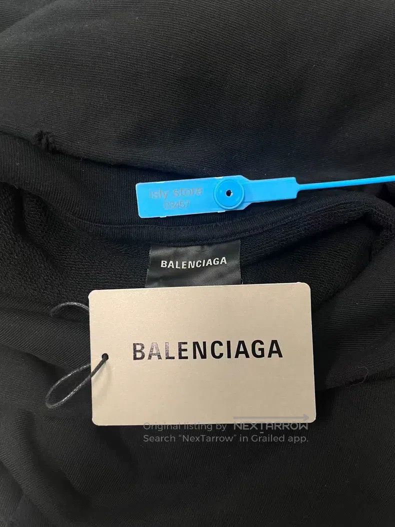 Balenciaga Balenciaga Letter Logo Printed Hooded Long Sleeve Sweatshi Size XS / US 0-2 / IT 36-38 - 5 Thumbnail