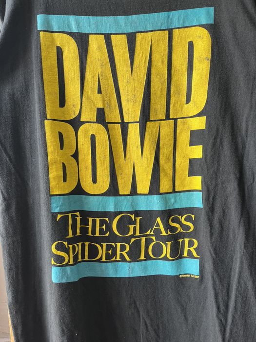 Vintage Vintage 1987 david bowie double sided the glass spider tour ...