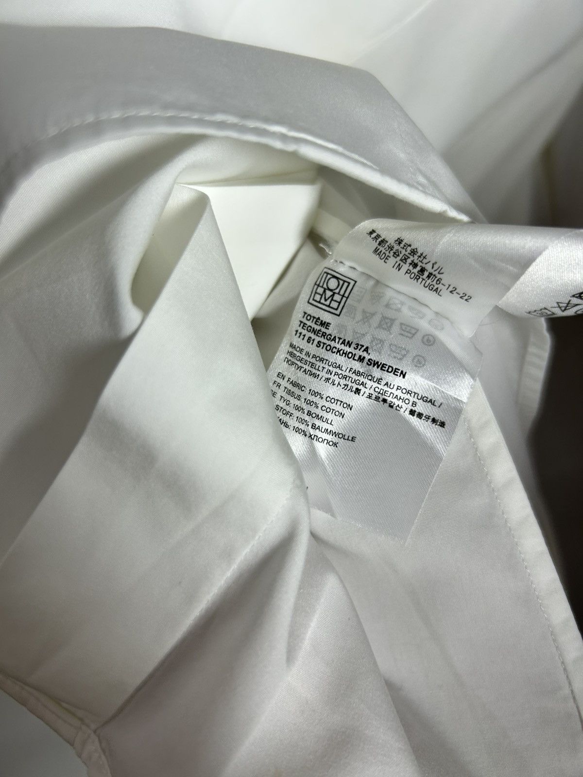 Toteme Toteme Signature Cotton Shirt Size S / US 4 / IT 40 - 11 Thumbnail