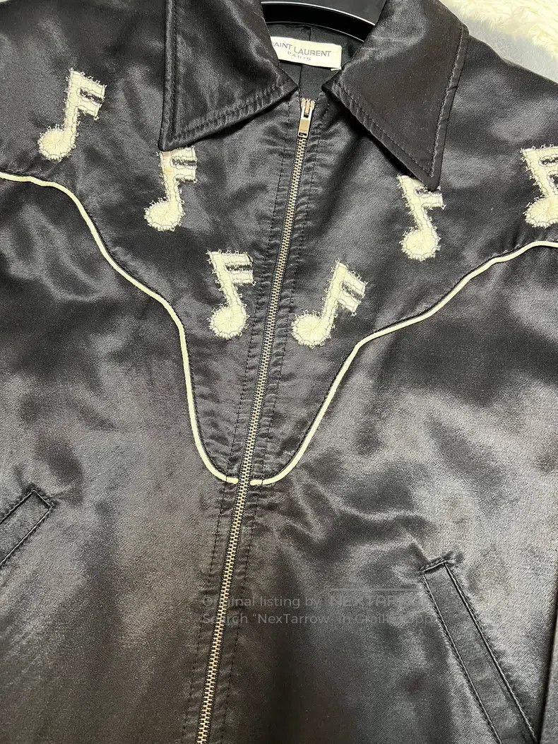 Saint Laurent Paris Saint Laurent Paris Music Note Embroidered Jacket Size US S / EU 44-46 / 1 - 4 Thumbnail