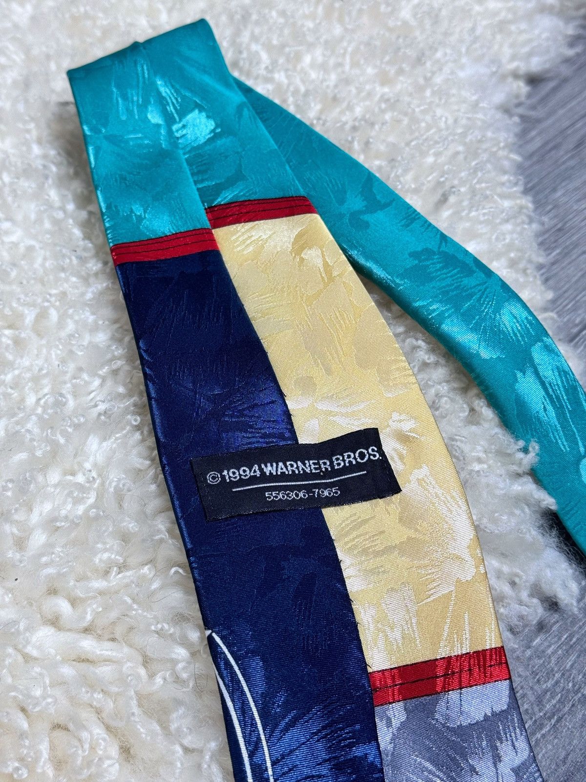 Vintage Warner Brothers Looney Tunes Posse Vintage Tie 1994 90s Size ONE SIZE - 6 Thumbnail