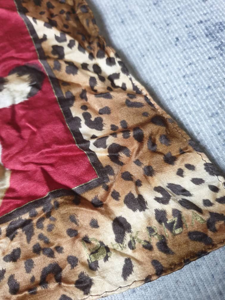 Krizia Uomo Leopard krizia red colour scarves Size ONE SIZE - 3 Thumbnail
