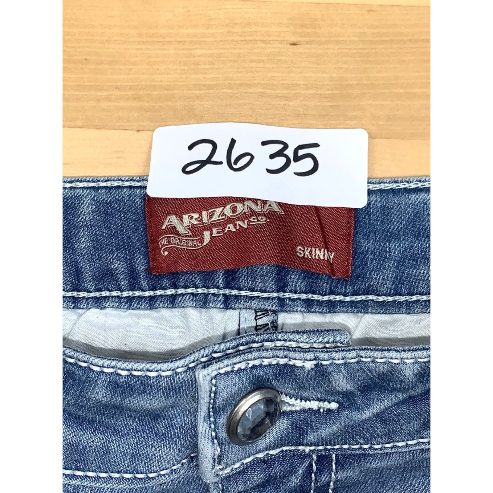 Vintage Womens Arizona Jeans Light Wash Size 14 Reg Arizona Jeans Jeans Blue 26.5in Straight 14 Womens American — Size 36" / US 14 / IT 50 - 7 Thumbnail