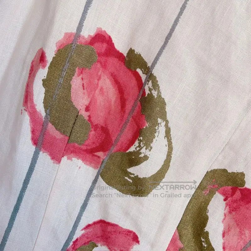 Max Mara MaxMara Sleeveless Floral Midi Dress in Pink . Size S / US 4 / IT 40 - 4 Thumbnail