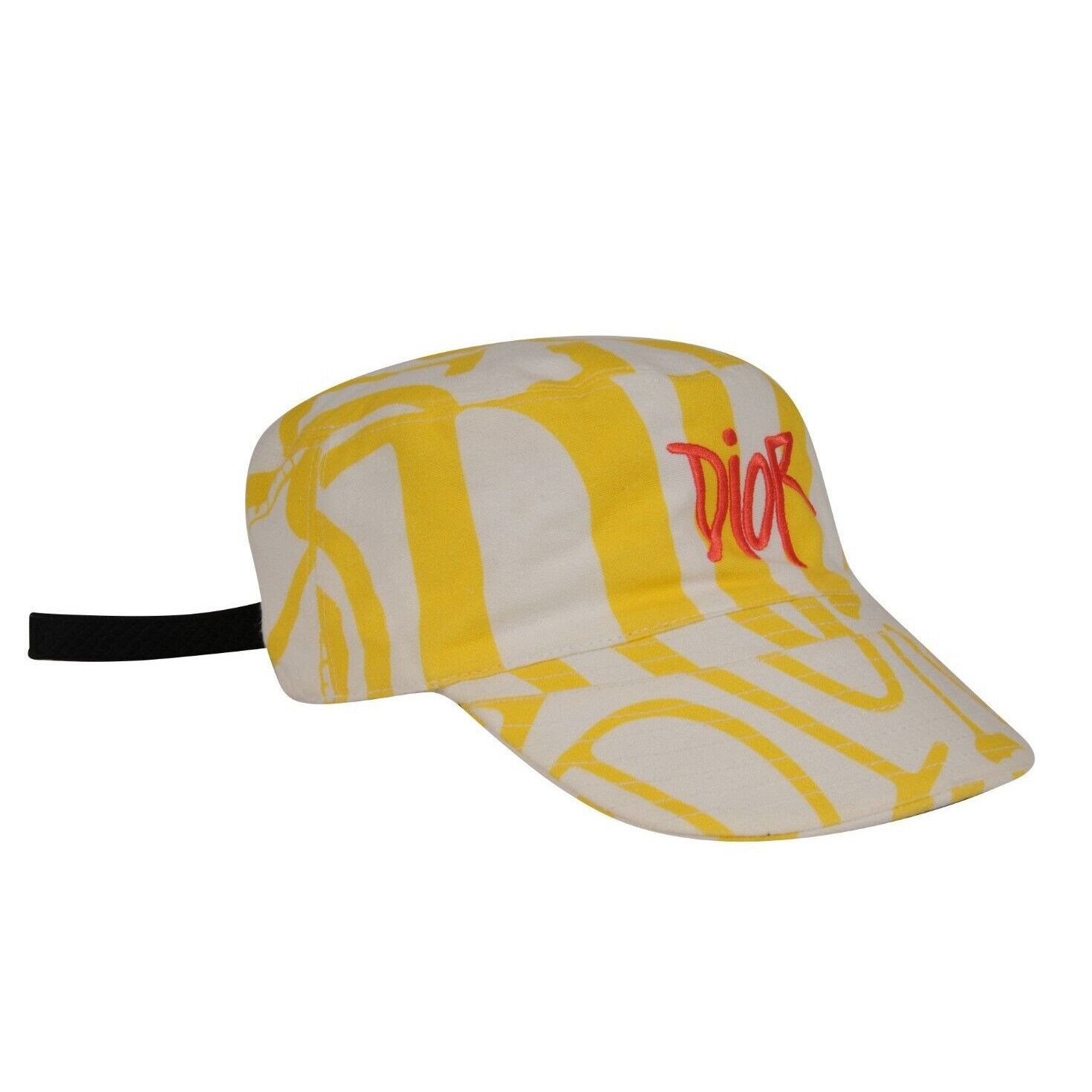 Dior SHAWN Logo Camp Cap 1 of 1 Medium Yellow White Size ONE SIZE - 11 Thumbnail