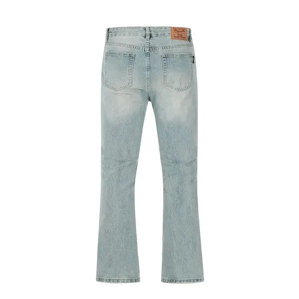 VIBE distressed punk flared ripped jeans Size US 32 / EU 48 - 2 Thumbnail