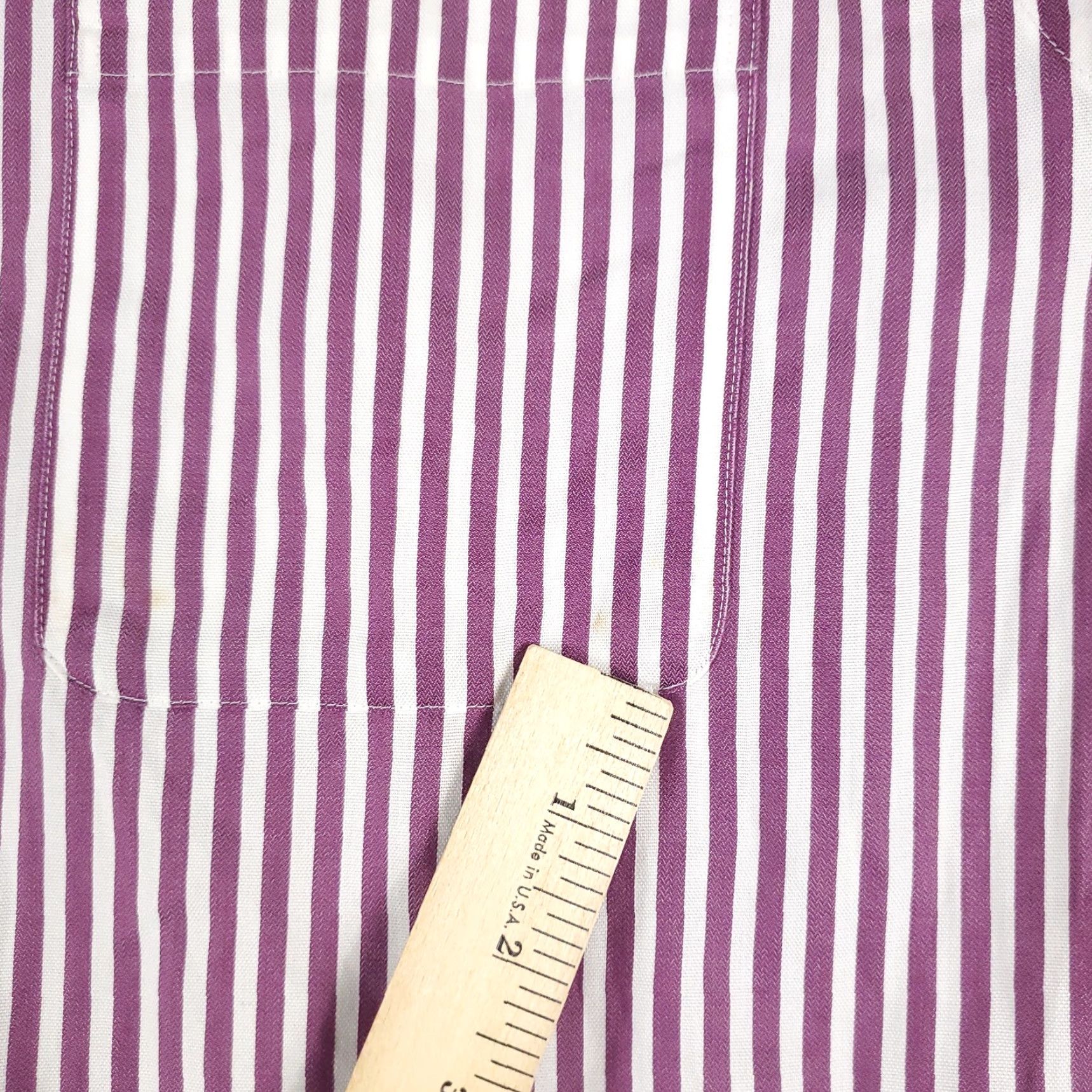 Tommy Hilfiger Tommy Hilfiger Dress Shirt Mens 17 Purple Striped Long Sleeve Button Up Casual Workwear Size US XL / EU 56 / 4 - 6 Thumbnail