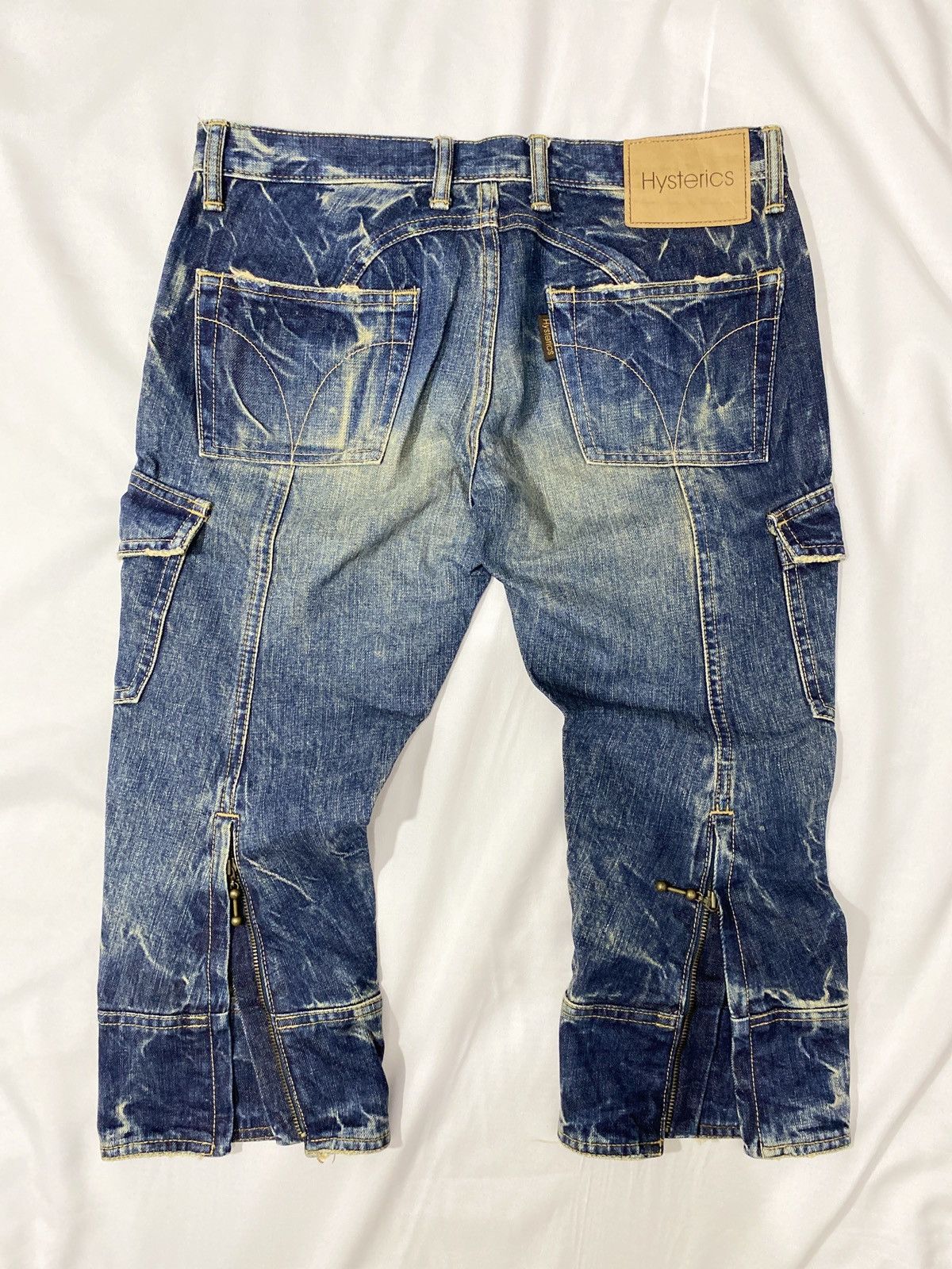 Hysteric Glamour Hysteric Glamour Studed Cargo Capri Jeans Size US 29 - 2 Thumbnail