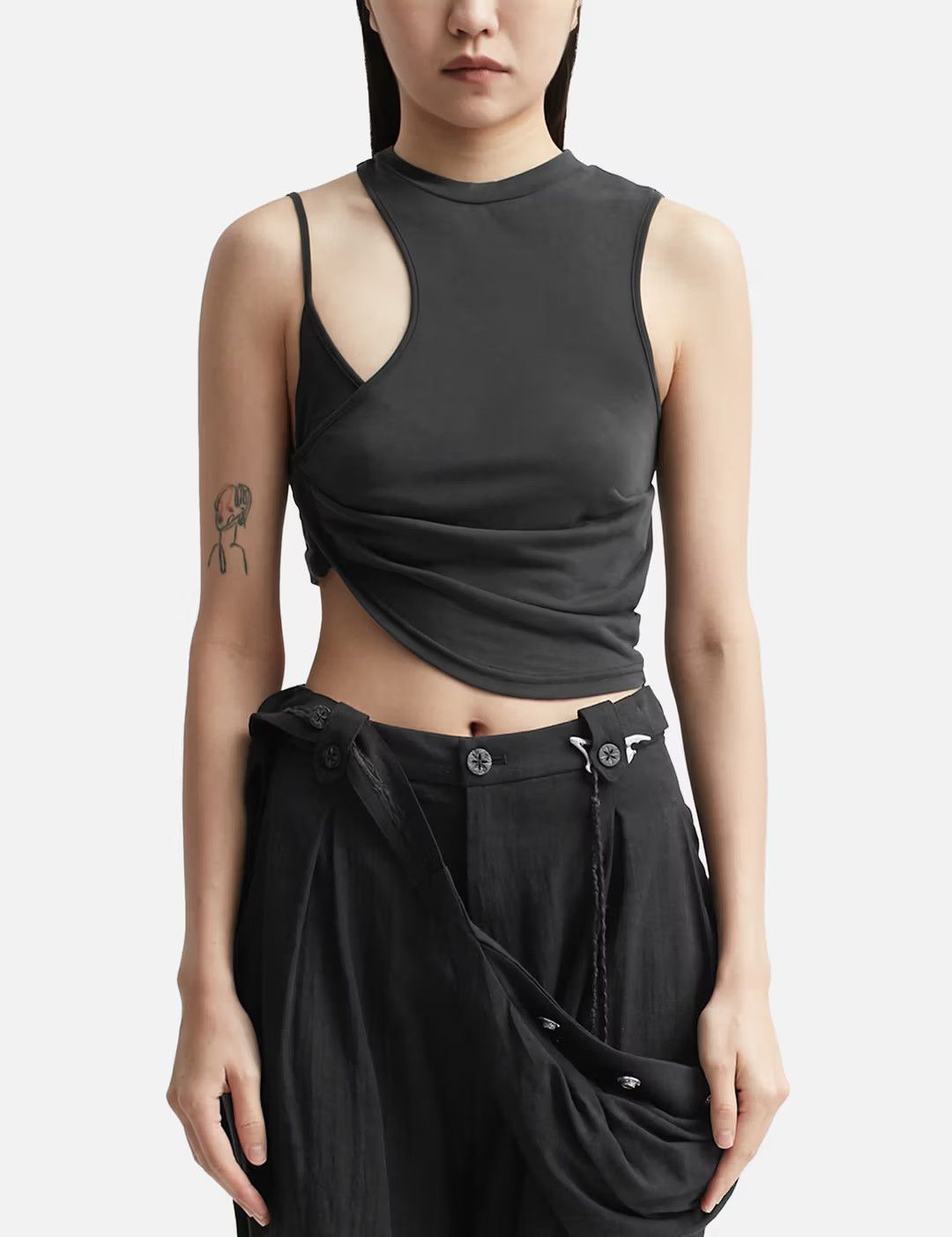Hyein Seo HYEIN SEO TWISTED CROP TOP Size S / US 4 / IT 40 - 1 Thumbnail