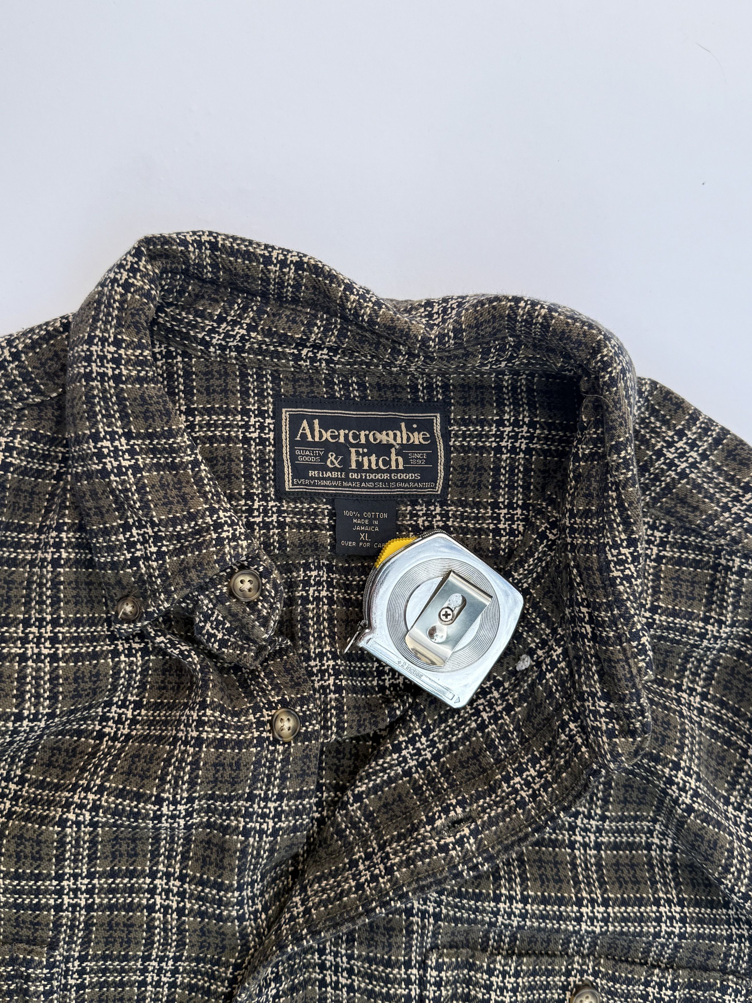 Abercrombie & Fitch Abercrombie & Fitch Vintage Oversized Flannel Utility Shirt Size US XL / EU 56 / 4 - 2 Thumbnail