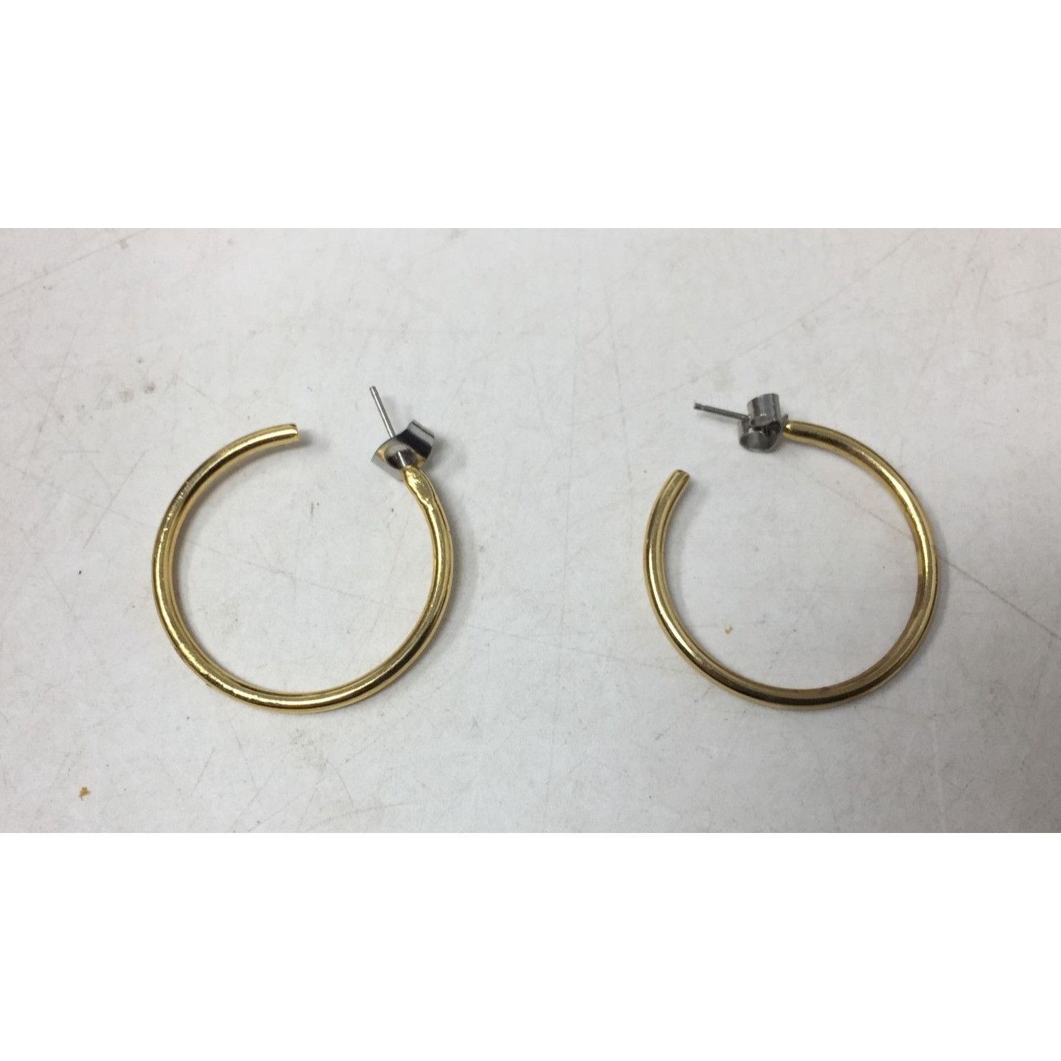 Other Women's Gold Tone Thin Hoop Earrings Size ONE SIZE - 2 Thumbnail