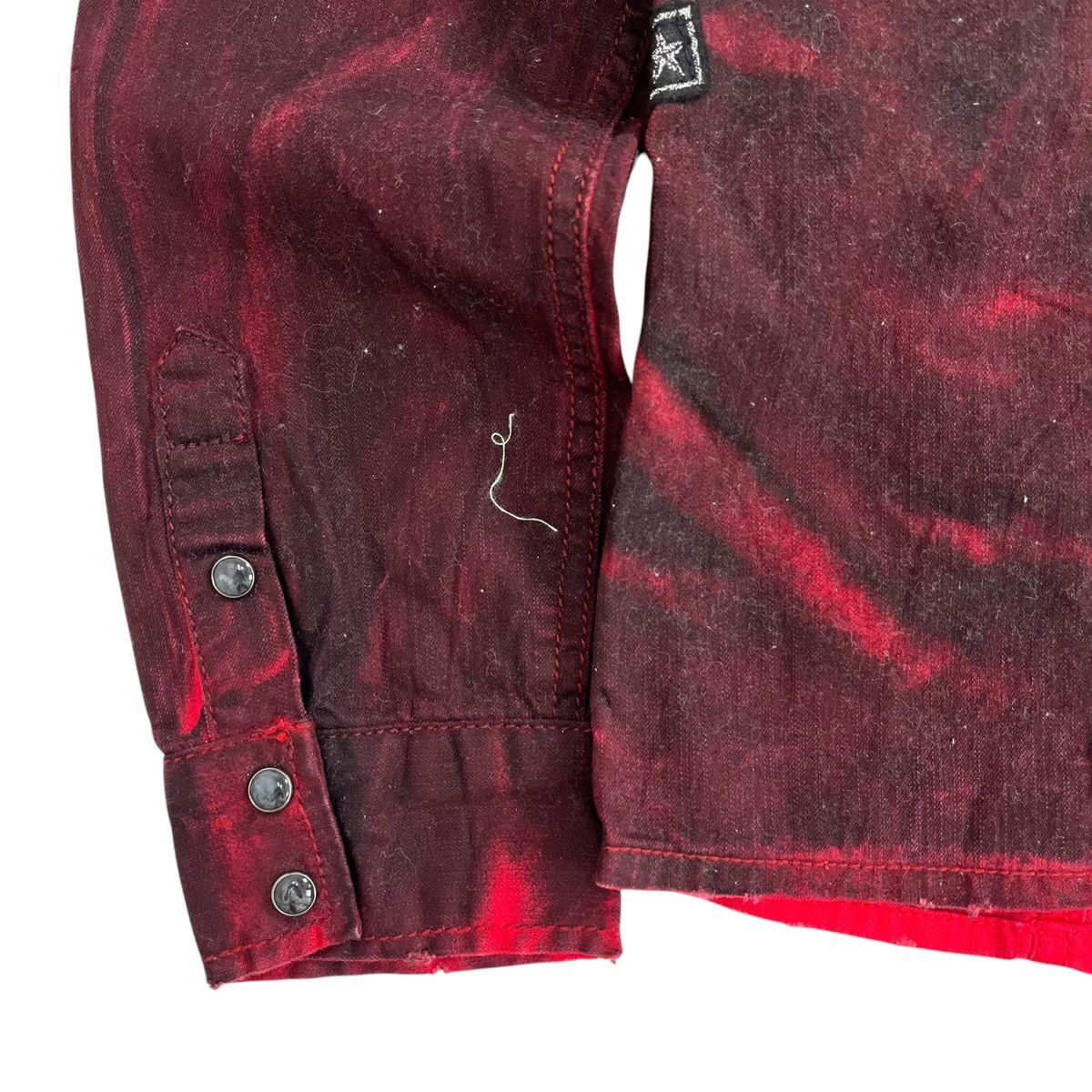 If Six Was Nine × In The Attic × Le Grande Bleu (L.G.B.) In The Attic like H Anarchy Lgb Distressed Bone Button Shirt Size US M / EU 48-50 / 2 - 8 Thumbnail