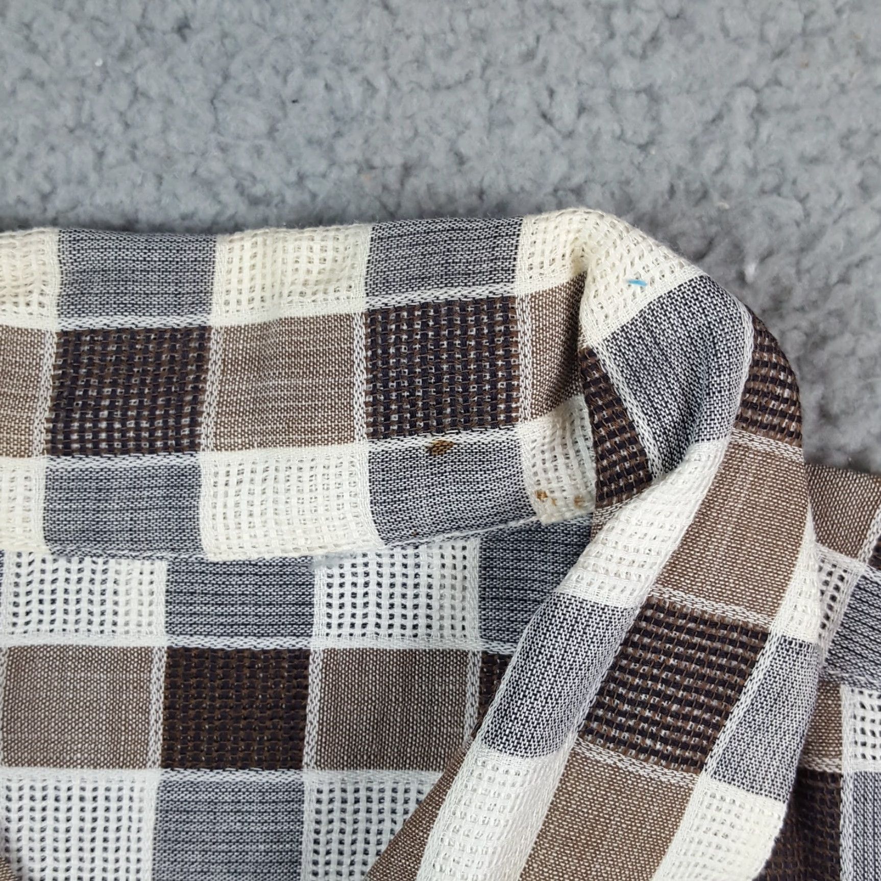 Vintage Vintage 80s Woven Check Plaid Pocket Size L Western Button Up Collared Shirt Size US L / EU 52-54 / 3 - 7 Thumbnail
