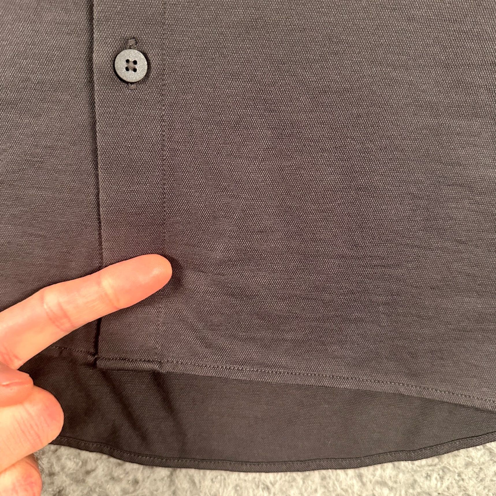 Lululemon Lululemon Commission Shirt Men Large Gray Button Up Stretch Long Sleeve Flaws Size US L / EU 52-54 / 3 - 3 Thumbnail