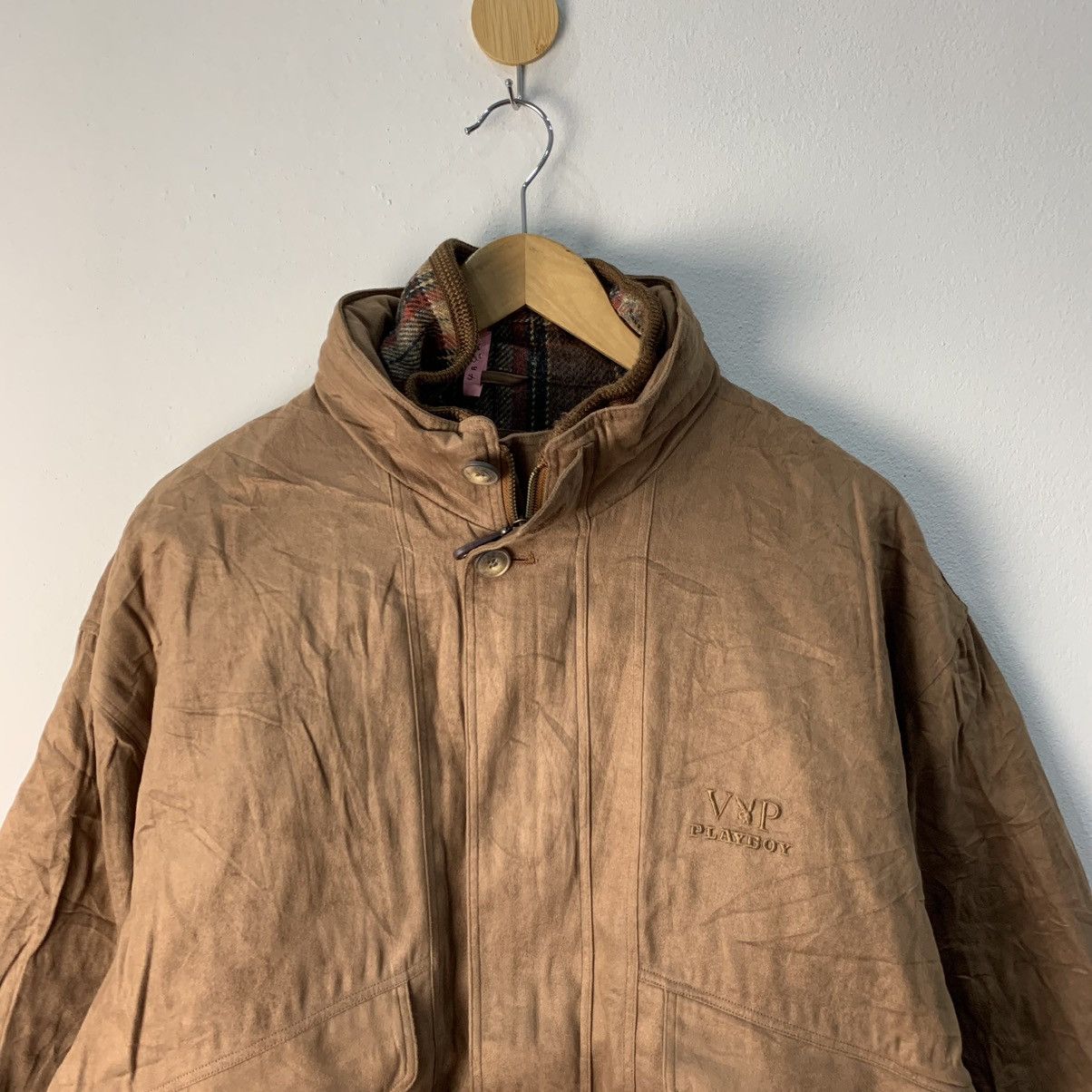 Playboy × Vintage Playboy Brown Jacket Bomber Size US L / EU 52-54 / 3 - 3 Thumbnail