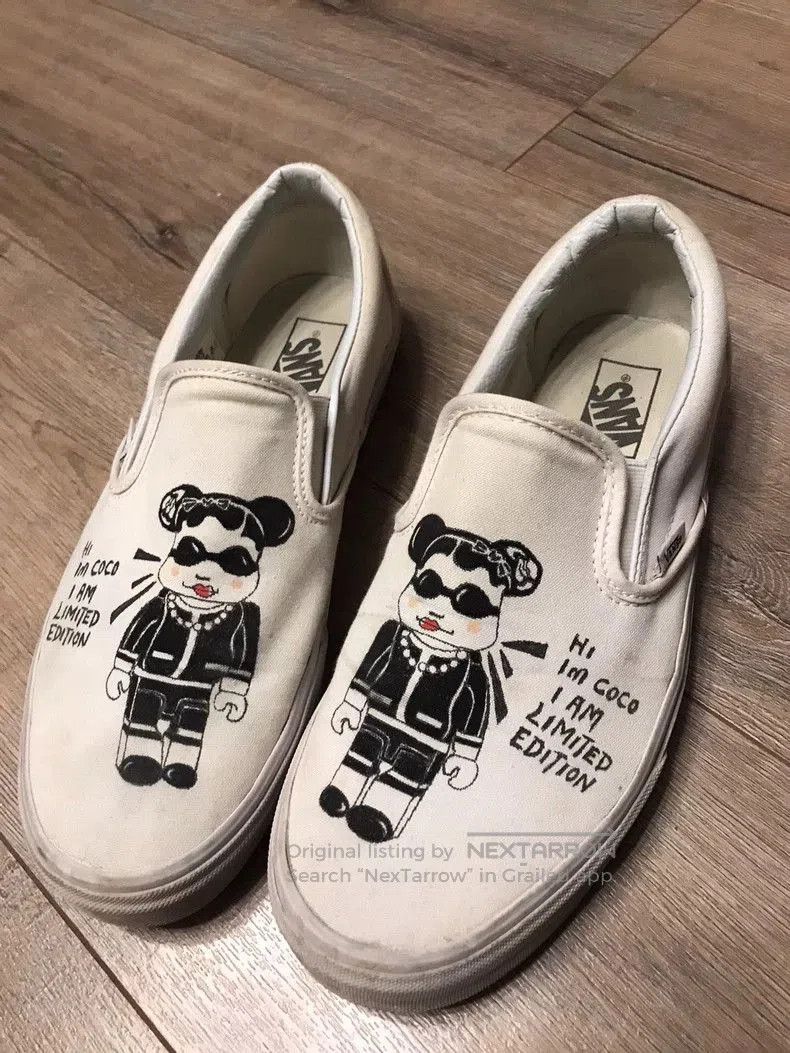 Chanel Limited Edition Chanel Vans Slip-Ons. Size US 10 / EU 43 - 2 Thumbnail
