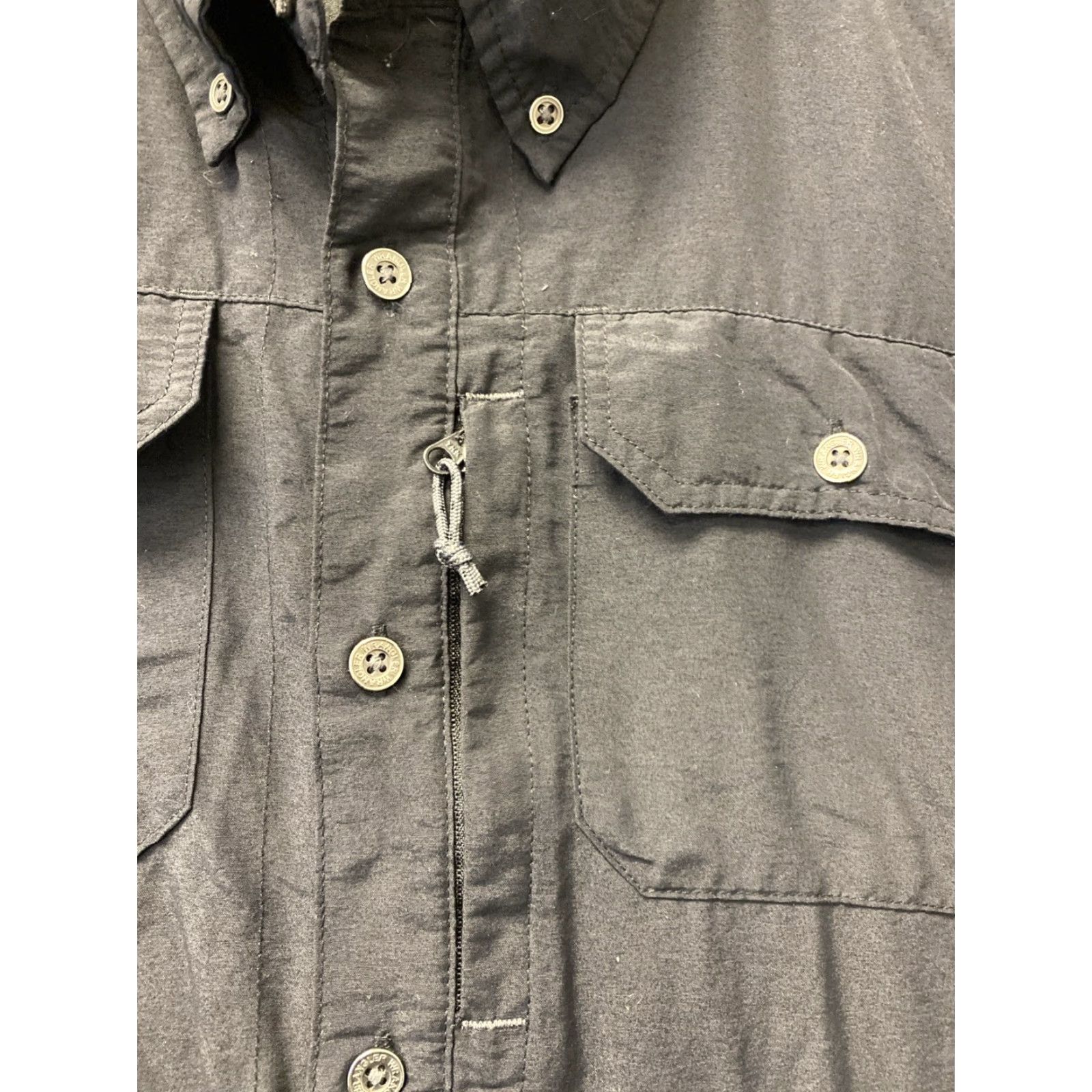 Wrangler VINTAGE Wrangler Men’s Shirt XL Outdoor Stretch Button Front Black (167-2) Size US XL / EU 56 / 4 - 5 Thumbnail