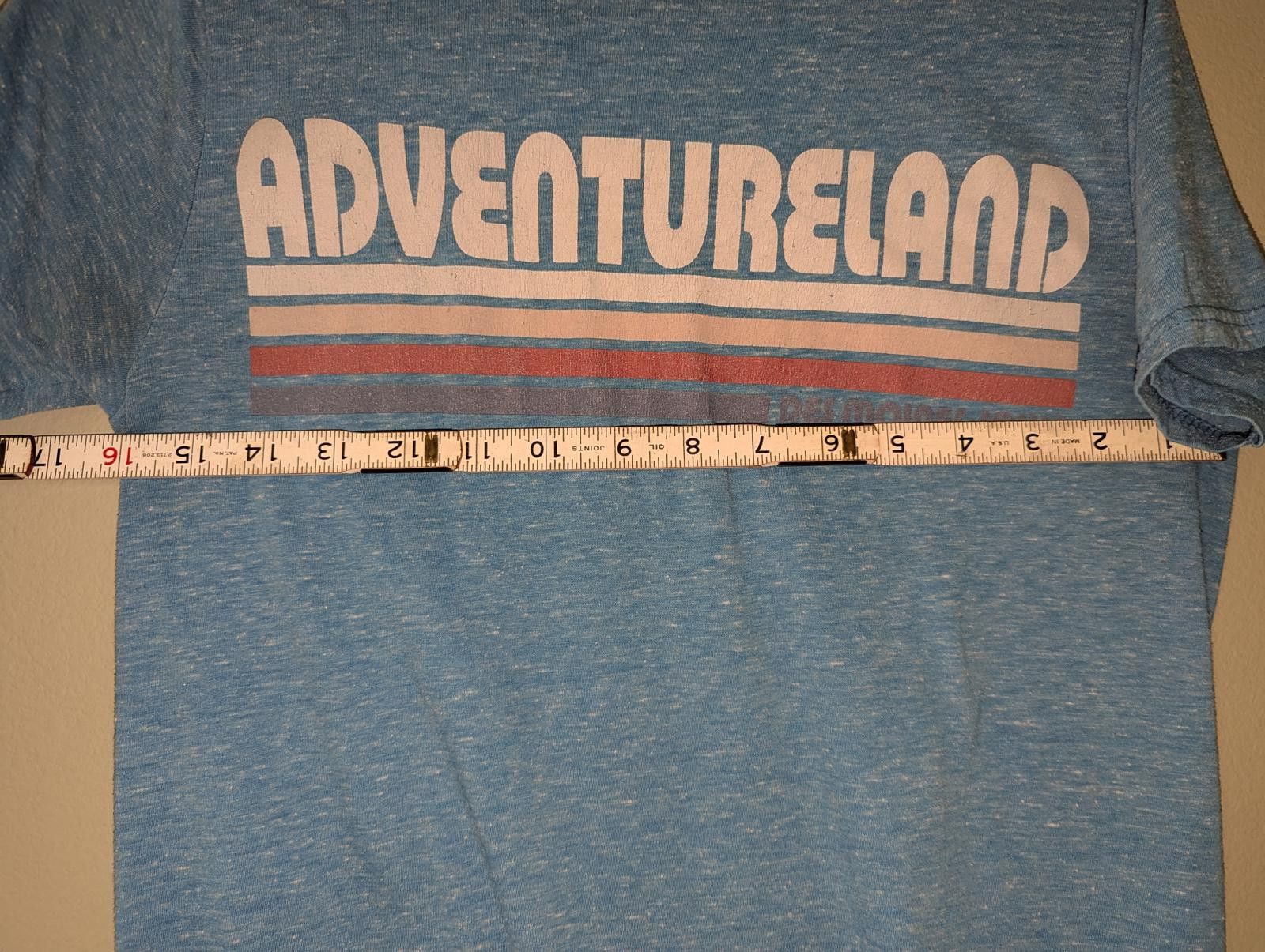 Delta Vintage Y2K Adventureland Graphic Tee - Soft Blue Size Small Size S / US 4 / IT 40 - 5 Thumbnail
