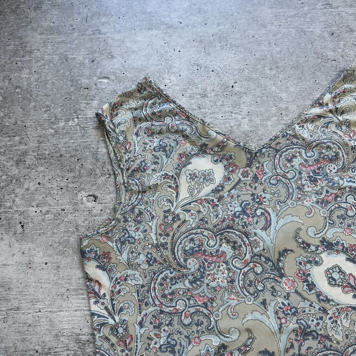 Max Mara Max Mara Tank Top Paisley Pattern V-neck Size L / US 10 / IT 46 - 9 Thumbnail