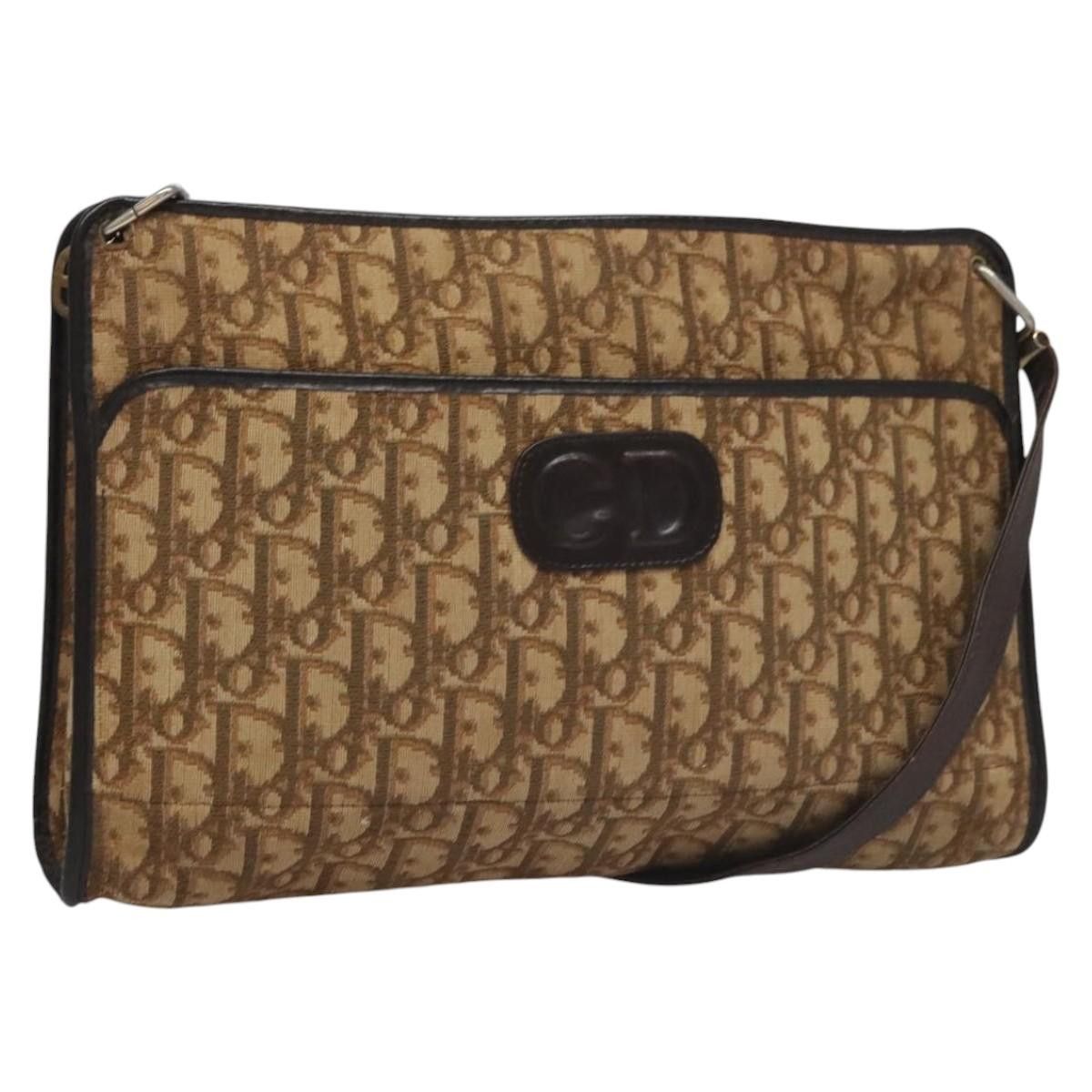 Dior DIOR Trotter Canvas Shoulder Bag Brown Size ONE SIZE - 1 Thumbnail