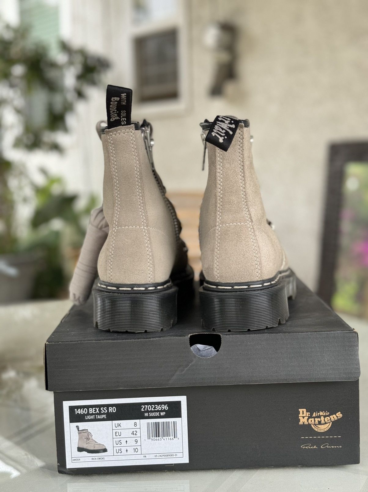 Dr. Martens × Rick Owens Rick Owens Dr. Martens 1460 Bex Suede Lace Up Boot Size US 9 / EU 42 - 4 Thumbnail