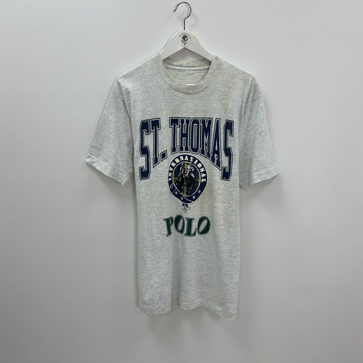 Vintage Vintage 90s St Thomas Polo tee Fruit of the loom single y2k Size US L / EU 52-54 / 3 - 1 Thumbnail
