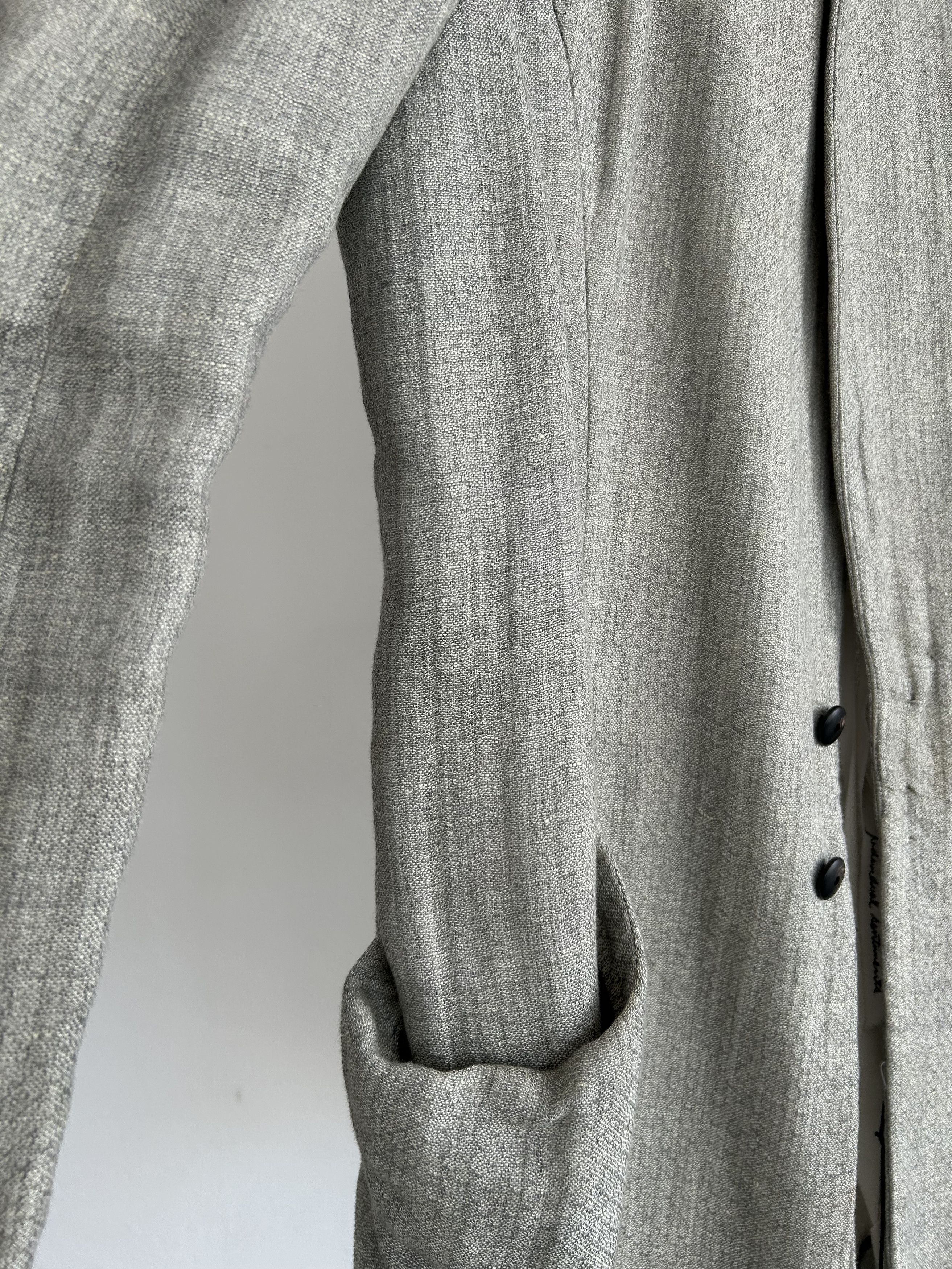 Individual Sentiments Shawl Collar Jacket in Silver (JK22) Size US M / EU 48-50 / 2 - 4 Thumbnail