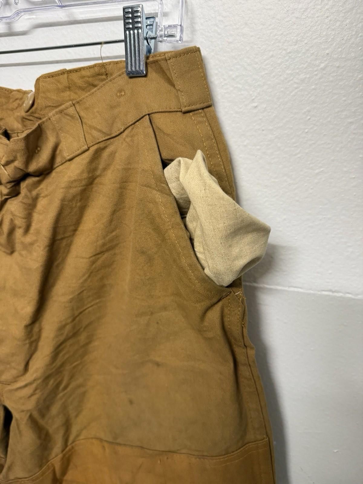 SafTbak 1960s SafTbak Hunting Pants Men's 30/29 Canvas Duck Size ONE SIZE - 6 Thumbnail