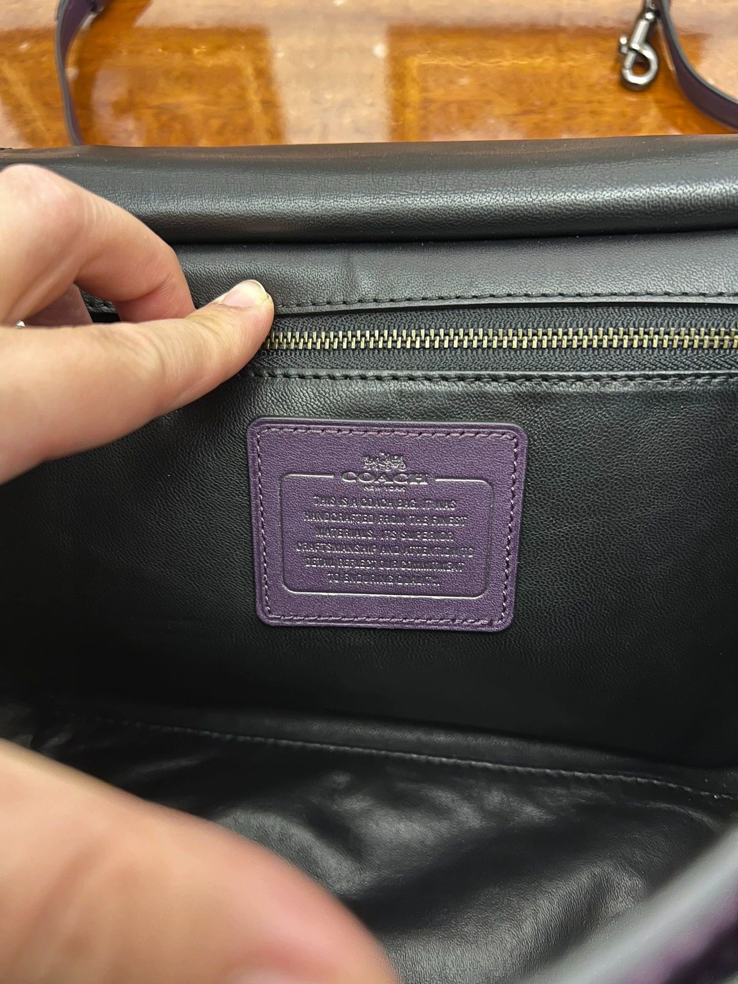 Coach Coach Thanos Purple Women's High-End Handbag 95 New Size ONE SIZE - 2 Thumbnail