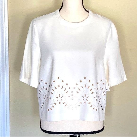 Veronica Beard Veronica Beard Laser Cut Top Size L / US 10 / IT 46 - 1 Thumbnail