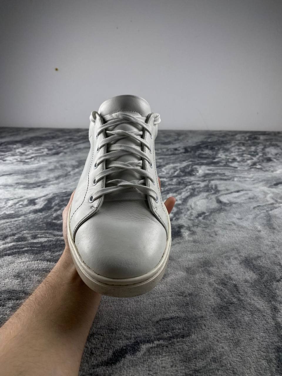 Dolce & Gabbana Dolce & Gabbana Leather Sneakers Men Size 9 White Size US 9 / EU 42 - 10 Thumbnail