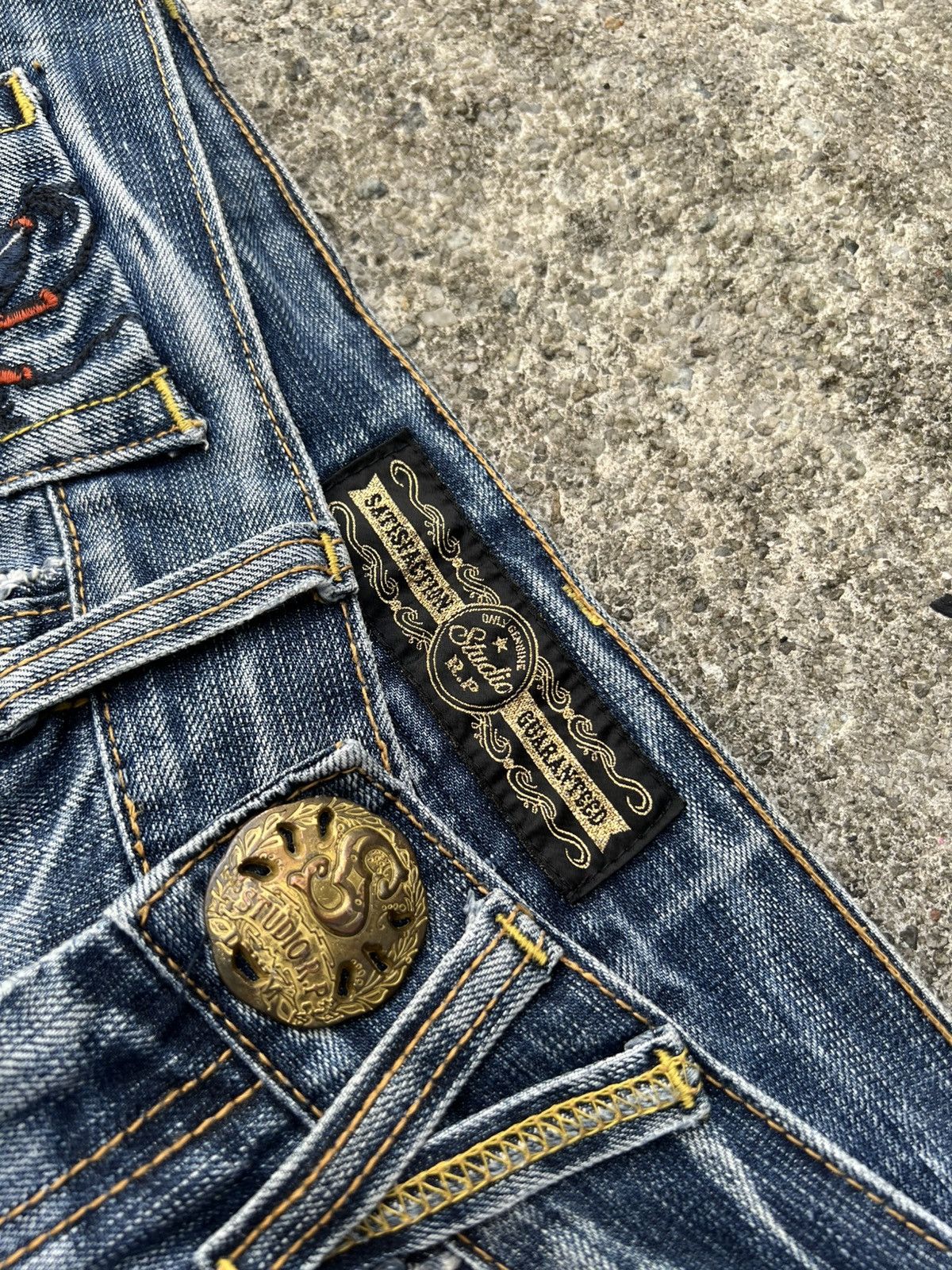 Japanese Brand 💥Studio RP Denim & Co Distress Jean Size US 29 - 13 Thumbnail